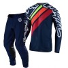 CONJUNTO TROY LEE DESIGNS 2021 SE PRO AIR SECA 2.0 - NAVY / LARANJA